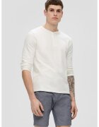 QS Pantaloni chino scurti cu talie medie - Gri inchis