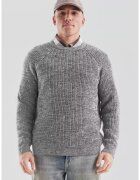 QS Pulover regular fit - cu decolteu la baza gatului - Gri inchis