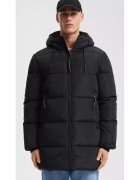 QS Q/S by s.Oliver Geaca Parka barbati cu gluga si croiala Regular fit - Negru