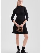 QS Rochie evazata cu decupaj - Negru