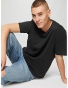 QS Tricou cu decolteu la baza gatului si logo discret