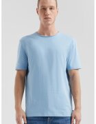QS Tricou uni cu decolteu la baza gatului - Albastru pastel