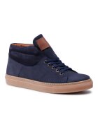 QUAZI Pantofi barbati - 207505391 - Piele nabuc - Albastru marin - Bleumarin