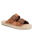 QUAZI Papuci barbati - Piele naturala - 34858 - Maro
