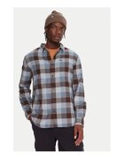 Quiksilver Camasa pentru barbati - bumbac - model in carouri - albastru/maro