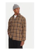 Quiksilver Camasa pentru barbati - lana/poliester/acril/nylon - maro -