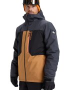 Quiksilver Geaca cu gluga pentru ski Dawson - Negru/Portocaliu persan/Gri antracit