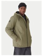 Quiksilver Geaca de tranzitie barbati verde - din bumbac