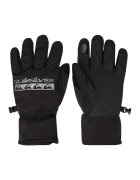 Quiksilver Manusi cu imprimeu logo Cross - Negru/Argintiu