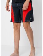 Quiksilver Pantaloni scurti d ebaie cu model colorblock Mercury - Negru/Rosu vermillion
