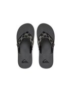 Quiksilver Papuci flip-flop barbati AQYL100047 - Textil - Negru/Gri - Negru/Gri