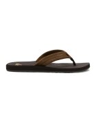 Quiksilver Papuci flip-flop de piele intoarsa Carver - Maro