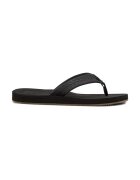 Quiksilver Papuci flip-flop de piele nabuc Left Coast - Negru