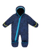 Quiksilver Salopeta cu model si inchidere velcro - Negru/Albastru