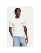 Quiksilver Tricou barbati EQYZT08057 - Bumbac - Alb - Alb
