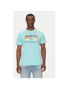 Quiksilver Tricou barbati EQYZT08065-BGH0 - Bumbac - Turcoaz - Turcoaz