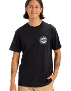 Quiksilver Tricou cu imprimeu pe spate Circle - Negru