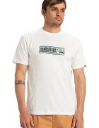 Quiksilver Tricou de bumbac organic cu logo Evo Endless - Alb/Negru/Albastru deschis