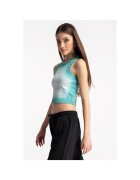 R Cop Top tie-dye din amestec de bumbac -