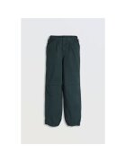 R Pantaloni lungi uni cu talie medie si buzunae lateale