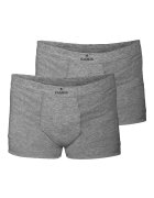 Ragman Set de boxeri din amestec de bumbac cu logo - 2 perechi - Gri