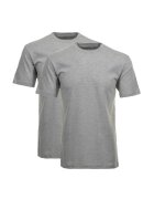Ragman Set de tricouri de casa cu decolteu la baza gatului - 2 piese - Gri