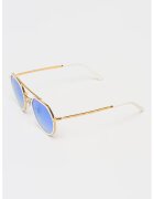 Ray-Ban Ochelari de soare rotunzi unisex - Alb/Auriu