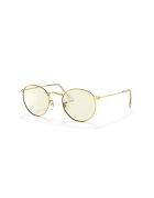 Ray-Ban Ray Ban - Ochelari de soare cu rama rotunda metalica - Auriu