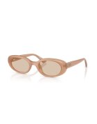 Ray-Ban Ray Ban - Ochelari de soare ovali cu logo - Bej