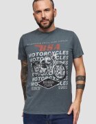 Recovered Tricou cu imprimeu grafic BSA Birmingham Motorcycles 3309 - Gri carbune
