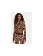 Reebok Bluza tehnica Bej - Negru - poliamida/elastan -