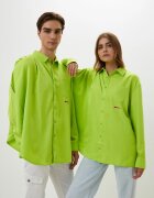 Reebok Camasa barbati - RCPM Draped Button Down - verde - poliester