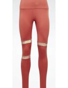 Reebok Colanti MYT Detail Poly Tight - coral - poliester-elastan - pentru persoane scunde