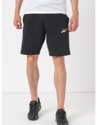 Reebok Pantaloni scurti cu snur pentru antrenament Te Vector Fleece SHO - Alb/Negru