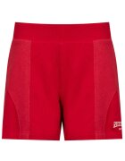 Reebok Pantaloni Scurti Dama - VARSITY HR SHORT HS0372 - Confortabili Si Usori - Ideali Pentru Activitati Fizice - Talie Elastica - Material Respirabil - Croi Slim - 100% Bumbac - Ideali Pentru Sala Si Alergare - L - Rosu