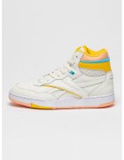 Reebok Pantofi inalti unisex din piele pentru baschet BB 4000 - Galben/Alb optic/Albastru