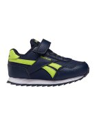 Reebok Pantofi sport de piele ecologica cu insertii de plasa Royal - Verde neon/Bleumarin