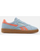 Reebok Pantofi sport din piele intoarsa cu detalii perforate Club C Grounds