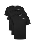 Reebok Set 3 tricouri barbati - negru - 100% bumbac