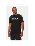 Reebok Tricou barbati 100214159 - Bumbac - Negru - Negru