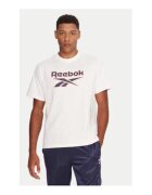 Reebok Tricou Barbati - Alb - 88% bumbac - 12% poliester