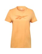 Reebok Tricou sport dama - TE Graphic Tee - Vector - Bumbac - Portocaliu