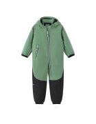 Reima Salopeta pentru copii - softshell - poliester/elastan - verde/negru