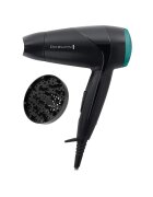Remington Uscator de par On The Go - 2000 W - 2 setari - Concentrator - Difuzor - Negru/Verde