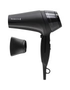 Remington Uscator de par Thermacare Pro 2200 - 2000 W - 3 trepte de temperatura - 2 viteze - Generator de ioni - Grila ceramica - Negru
