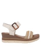 REMONTE Sandale casual - dama - D2L55-60 bej - piele ecologica D2L55-60 - Bej