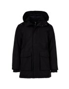 Replay Jacheta parka cu model uni si gluga - Negru