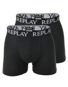 Replay Set de boxeri cu banda logo - 2 perechi - Negru