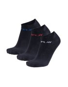 Replay Set de sosete unisex pana la glezna - 3 perechi - Negru