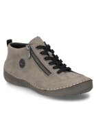 Rieker Botine de damă gri - cu fermoar - cu șireturi 52514-42